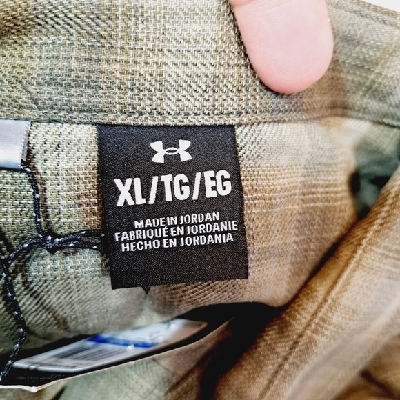 Under Armour Men's‎ Tradesmen Flex Flannel Snap Front Shirt Size XL - Picture 4 of 9